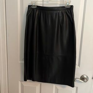100% leather skirt